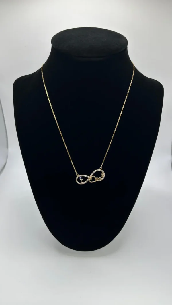 Cadena de infinito con ojo turco