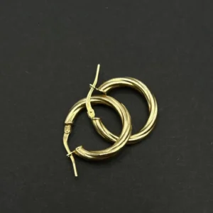 Argollas torcidas pulidas
