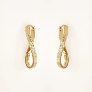 Argollas torcidas talladas