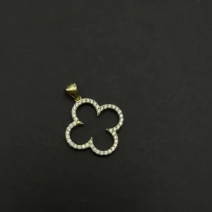 Dije de flor con circonia