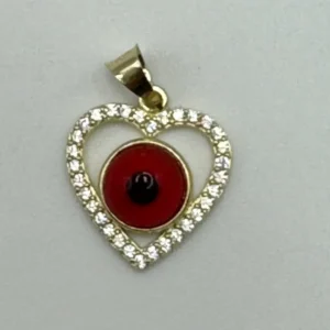 Dije de corazón ojo rojo