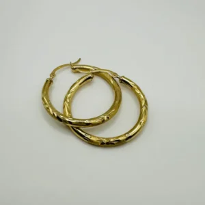 Argollas lisas caladas