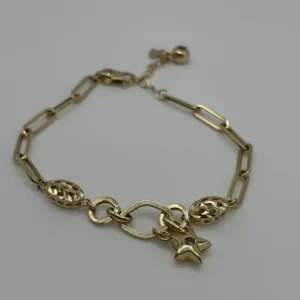Pulsa paperclip colgante estrella