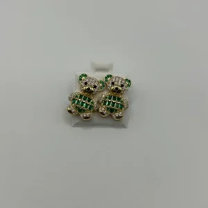 Aretes de oso verde