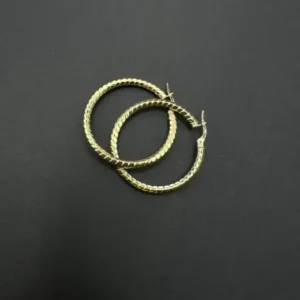 Argollas grandes con diseño
