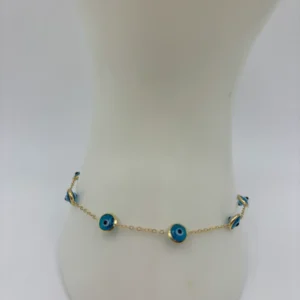 Pulsera de ojitos azul clara
