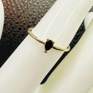 Black stone ring (Anillo piedra negra  25