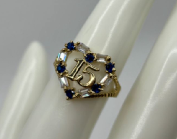 Ring 15 blue (Anillo 15 azul