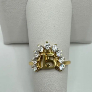 15 zirconia half-moon ring (Anillo de 15 media luna de circonia 118