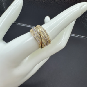 Designer rings with zirconium and white gold (Anillos con diseño con circonio y oro blanco 147