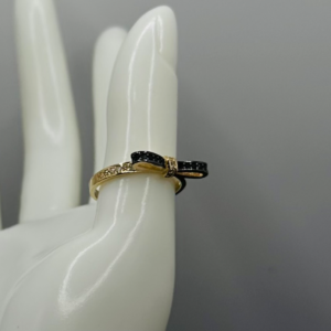 Anillo de lazo negro 95