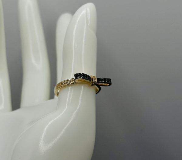 Anillo de lazo negro 95