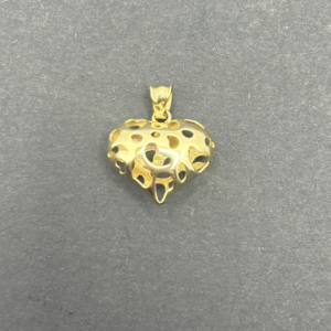 Small Openwork Heart Pendant (Dije Pequeño de Corazón Calado