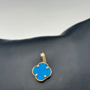 Blue rose pendant (Dije azul de rosa