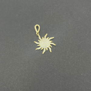 Sun pendant with stones (Dije de sol con piedras