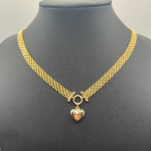 Bizmar choker with heart (Gargantilla bizmar con corazón