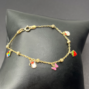 Girl's pendant bracelet (Manilla de colgantes para niña)  605