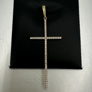 Crucifix Pendant with Stones (Dije de Crucifijo con Piedras