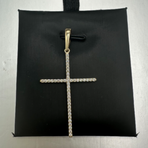 Crucifix Pendant with Stones (Dije de Crucifijo con Piedras