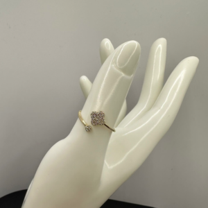 Cross flower ring (Anillo de flor cruzado  17