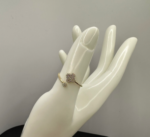 Cross flower ring (Anillo de flor cruzado  17