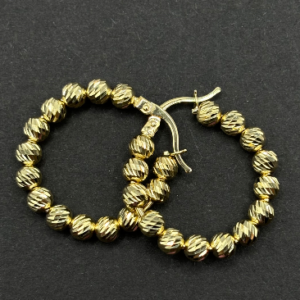 Large ball rings (Argollas de bolas grandes