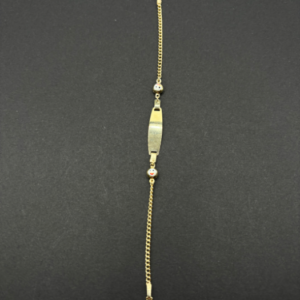 Baby bracelet with white faces (Manilla de bebé con caritas blanca) 623