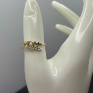 MOM Ring with Stones (Anillo MOM con Piedras 76