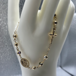 Thick rosary bracelet (Manilla de rosario gruesa