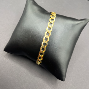 Cuban Bracelet Gloss Cut 7mm (Manilla cubana corte brillo 7mm