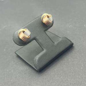 3-color knot earrings (Aretes nudo de 3 colores ) 1105