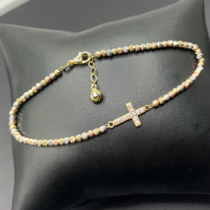 3-gold ball bracelet (Manilla de bolitas de 3 oros )  677