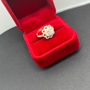White flower ring (Anillo de flor blanca  182