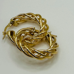 Twisted hoops with large design (Argollas torcidas grandes con diseño )    1181