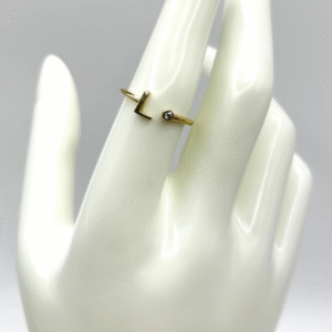 Letter L ring (Anillo de la letra L  28