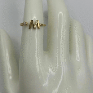 RING THE LETTER M   (Anilllo letra M ) 23