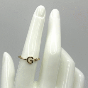 RING THE LETTER G   (Anillo letra G) 24