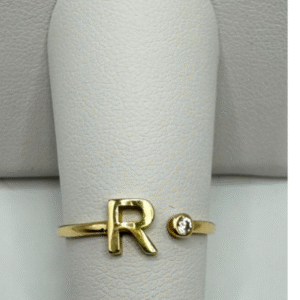 Letter R ring (Anillo letra R 24
