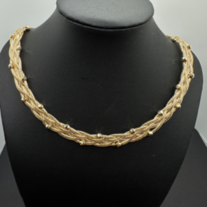 Thread choker with pearls (Gargantilla hilo con perlas 450