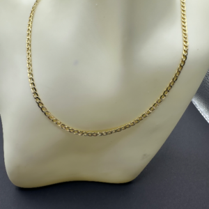 Thin shiny cut Cuban chain (Cadena cubana corte brillo delgada 435