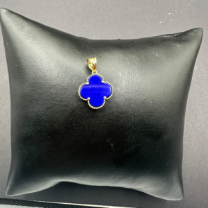Blue clover pendant (Dije clover azul