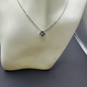 White gold clover chain (Cadena clover oro blanco)  421