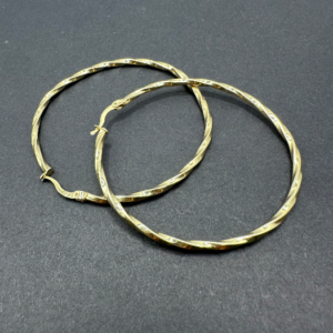 Large twisted rings (Argollas grandes torcidas )   1169