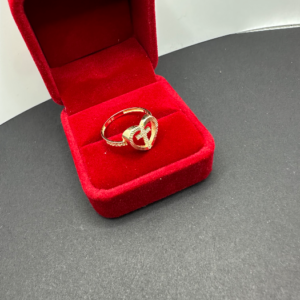Cross and heart ring (Anillo de cruz y corazon 154