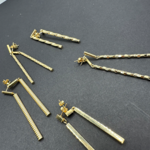 Hanging stick earrings