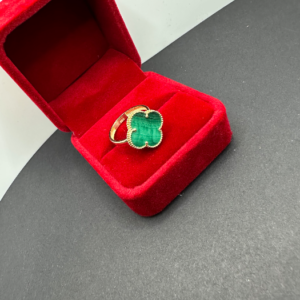Green clover ring (Anillo clover verde 267