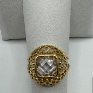 White stone ring (Anillo de piedra blanca 216