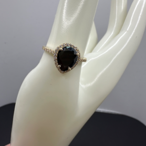 Black stone ring (Anillo piedra negra 96