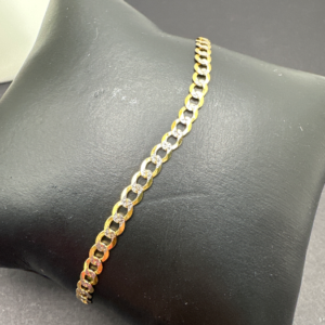 Diamond-cut brilliance anklet (Tobillera corte brillo diamantada)    654