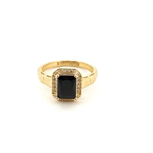BLACK STONE RING(ANILLO DE PIEDRA NEGRA) 192